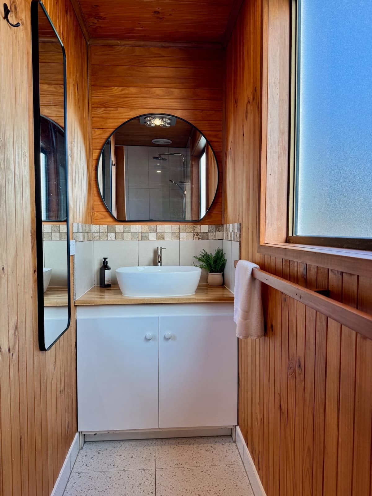 Renovated bathroom vanity