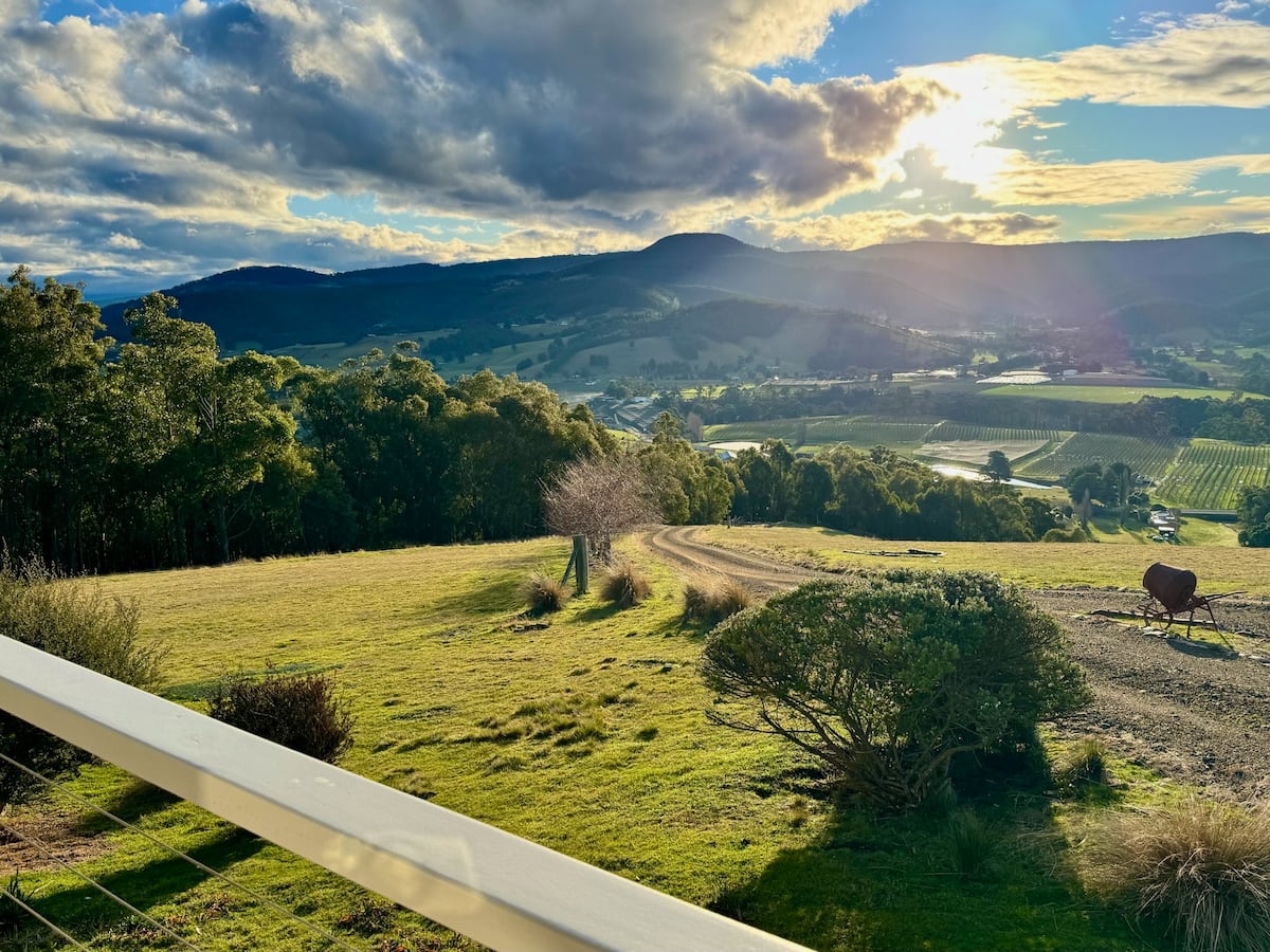 Pasture and valley views from the cottage property